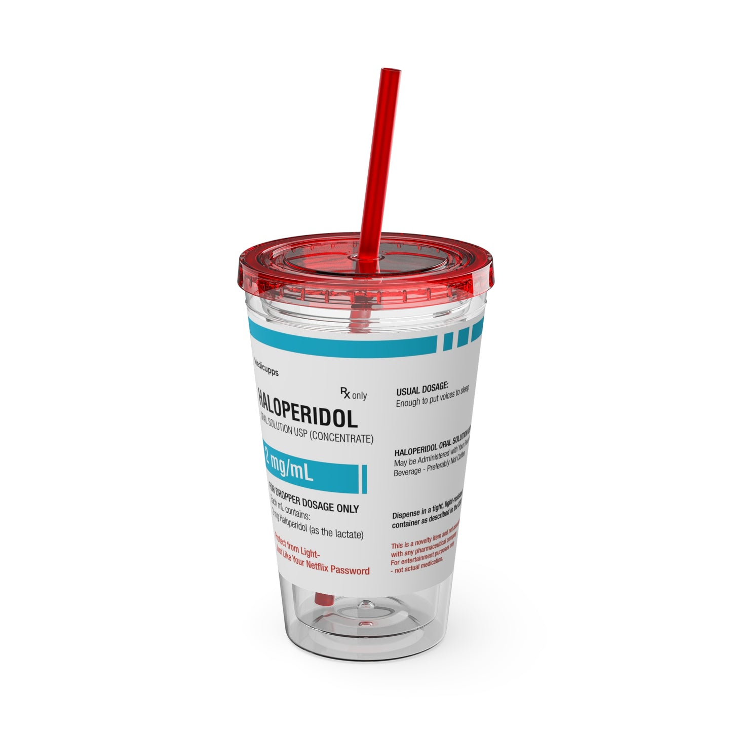 HALOPERIDOL Tumbler with Straw, 16oz