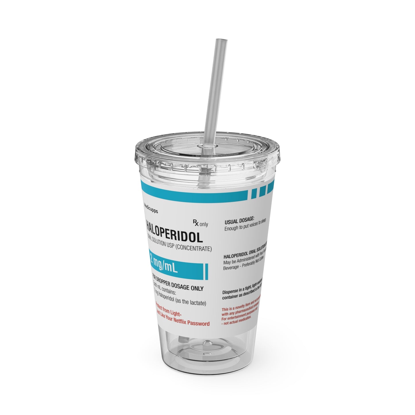 HALOPERIDOL Tumbler with Straw, 16oz