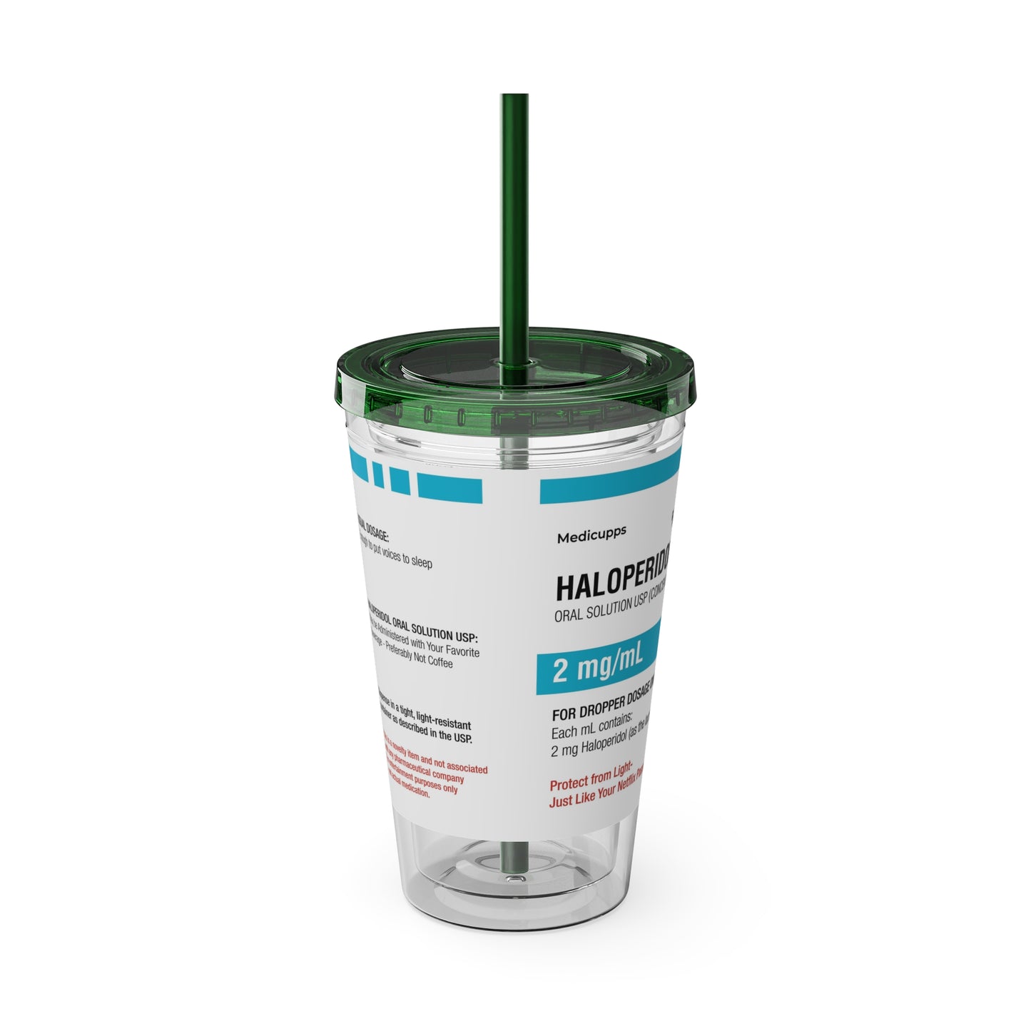 HALOPERIDOL Tumbler with Straw, 16oz