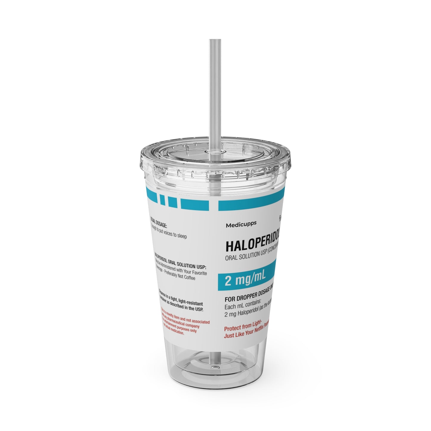 HALOPERIDOL Tumbler with Straw, 16oz