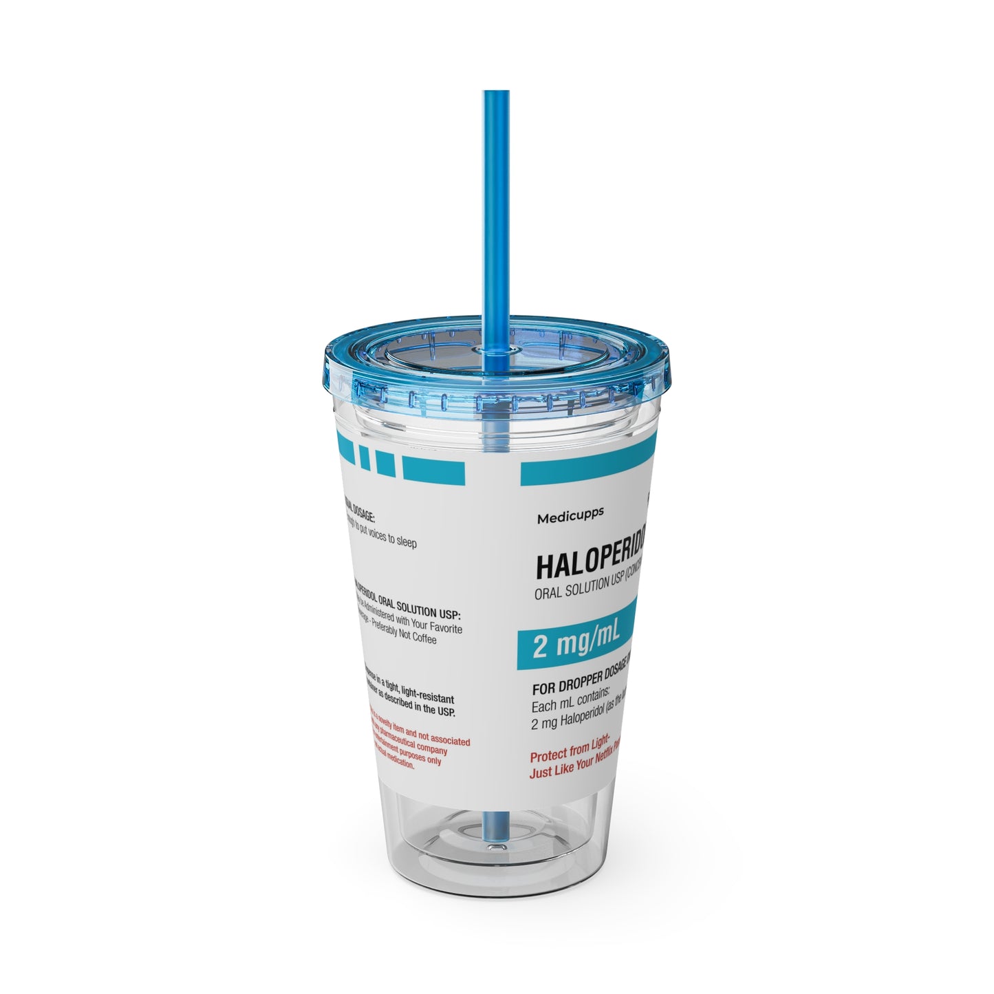 HALOPERIDOL Tumbler with Straw, 16oz
