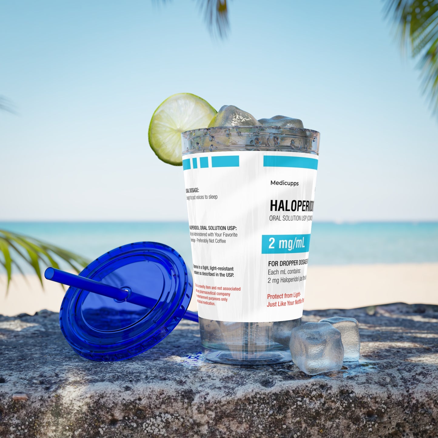 HALOPERIDOL Tumbler with Straw, 16oz