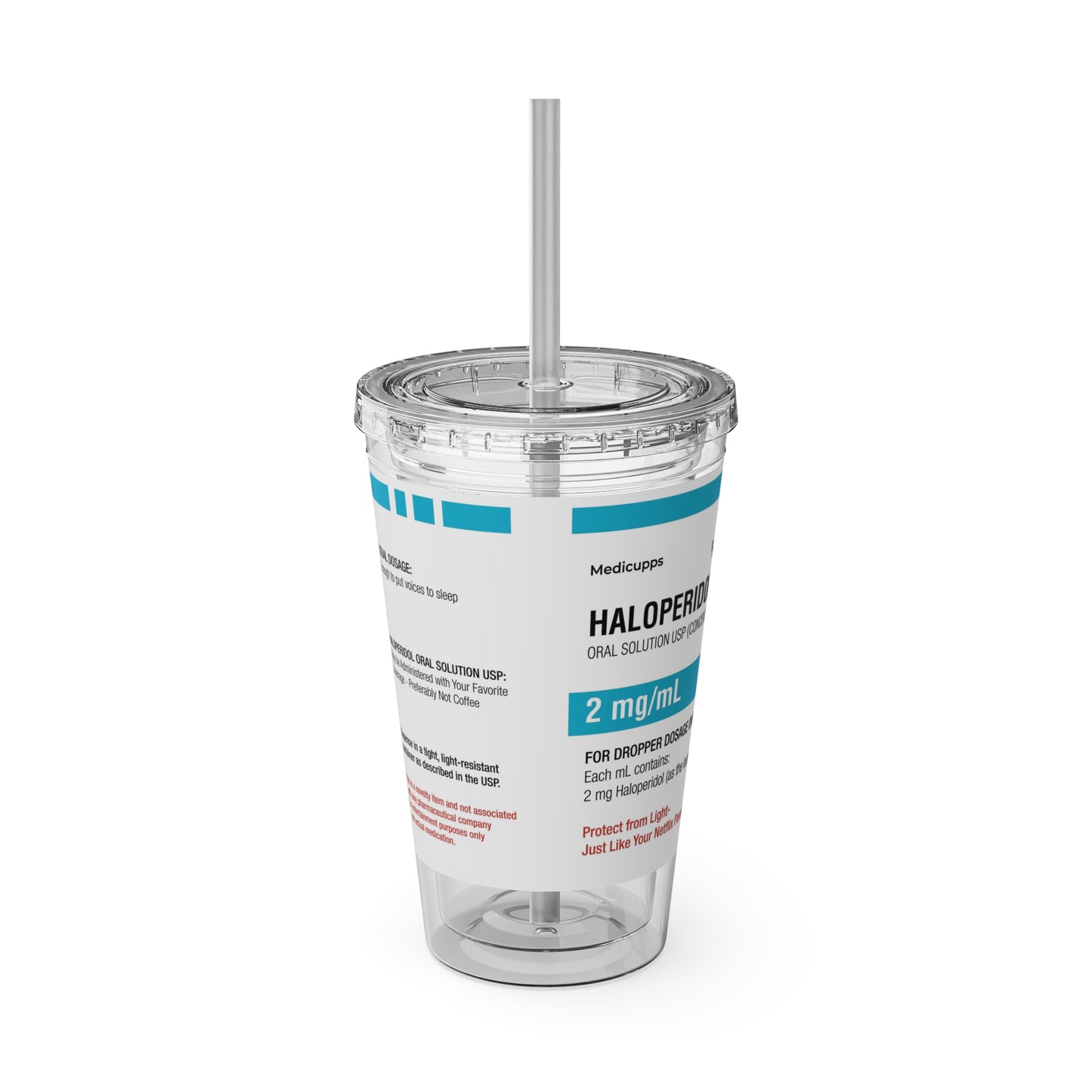 HALOPERIDOL Tumbler with Straw, 16oz