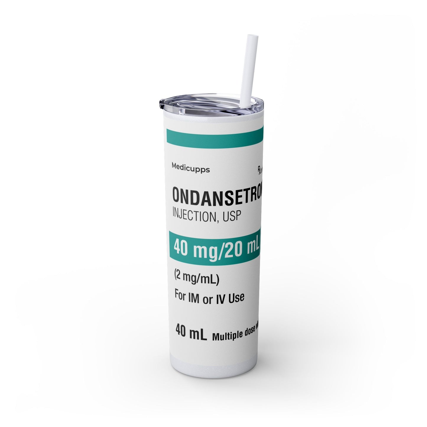 ONDANSETRON Skinny Tumbler with Straw, 20oz