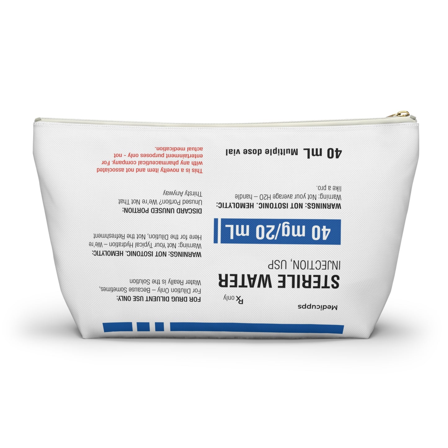 STERILE WATER Accessory Pouch w T-bottom