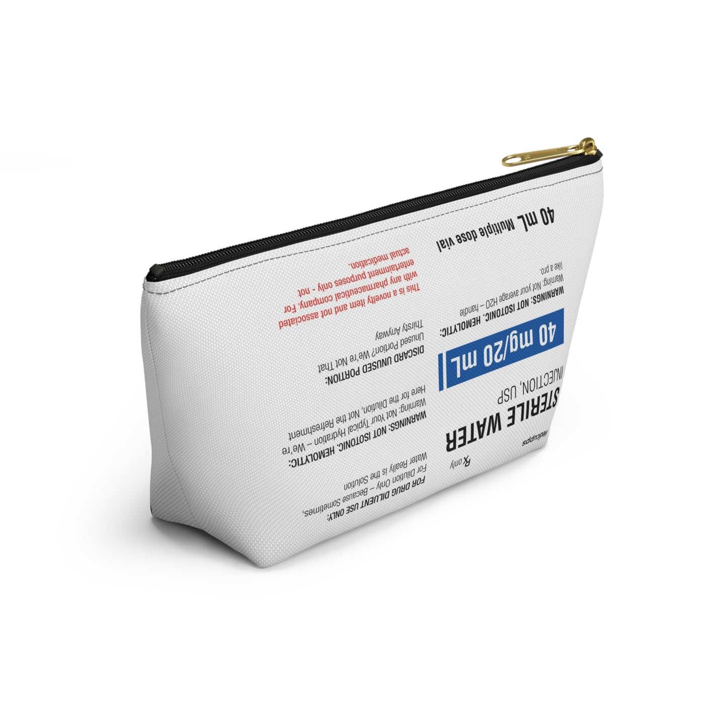 STERILE WATER Accessory Pouch w T-bottom