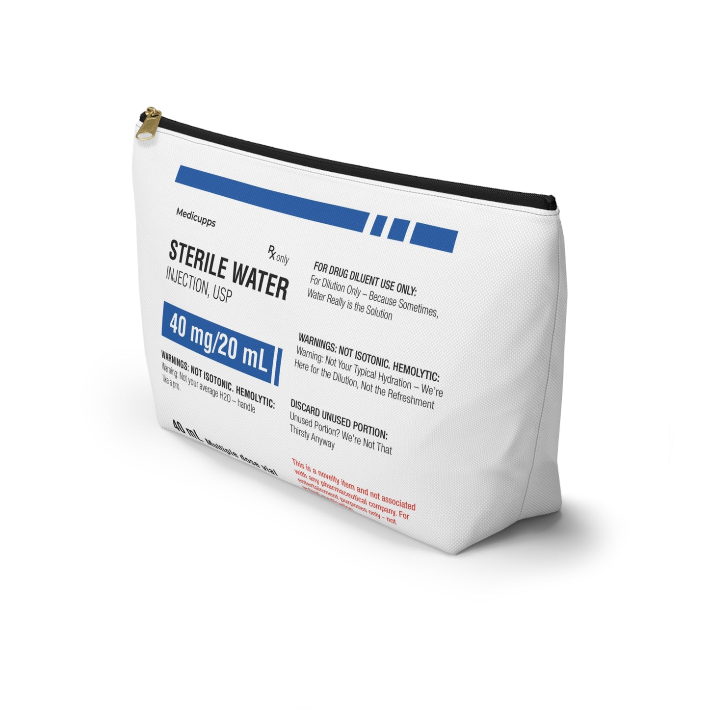 STERILE WATER Accessory Pouch w T-bottom