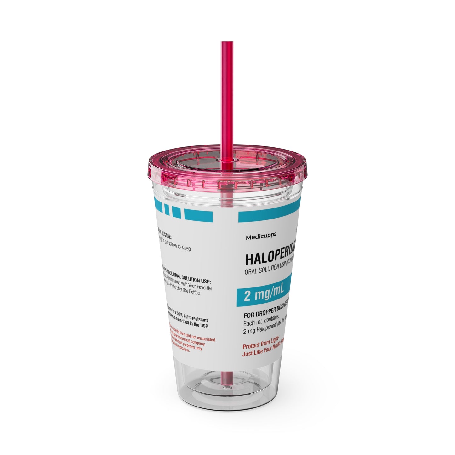 HALOPERIDOL Tumbler with Straw, 16oz