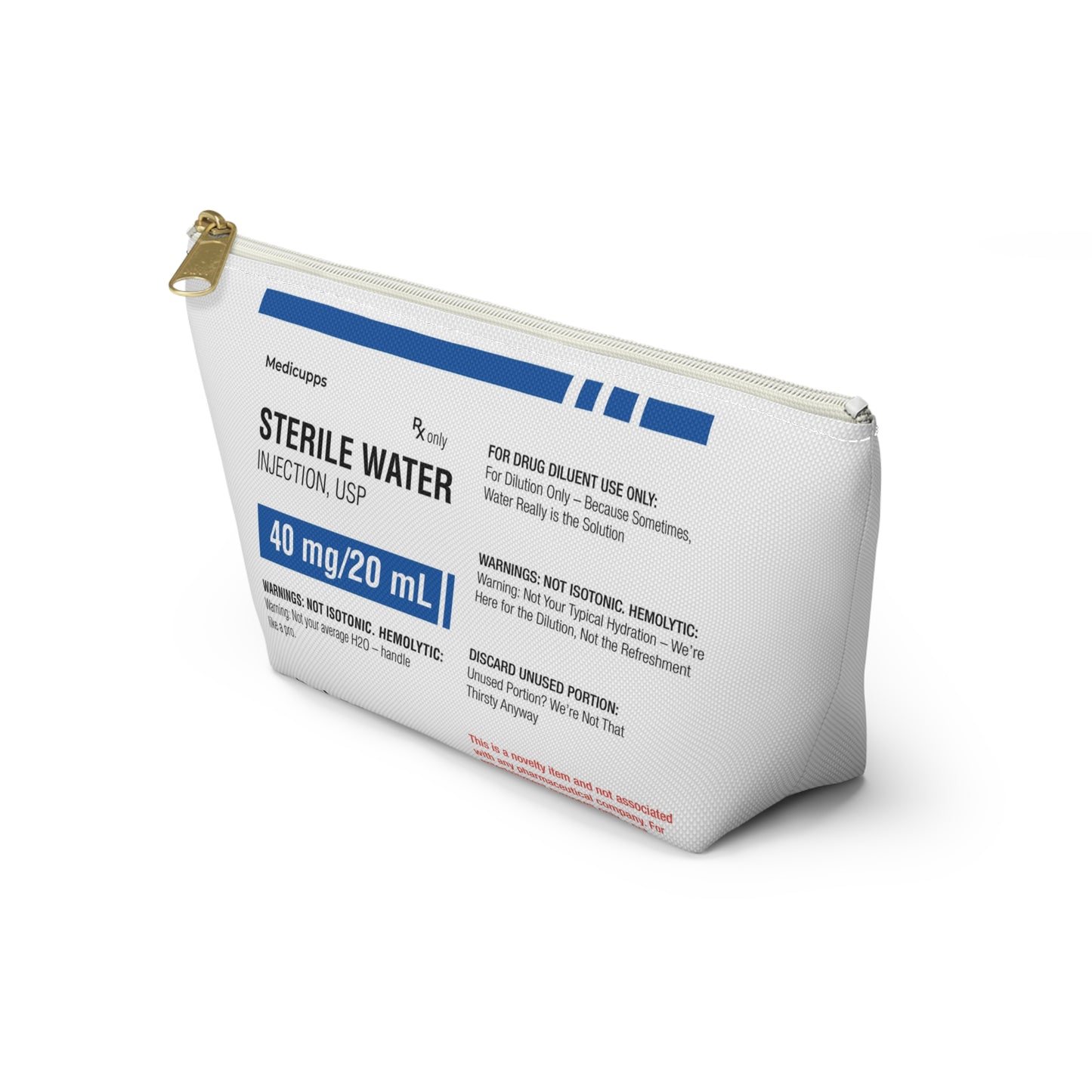 STERILE WATER Accessory Pouch w T-bottom