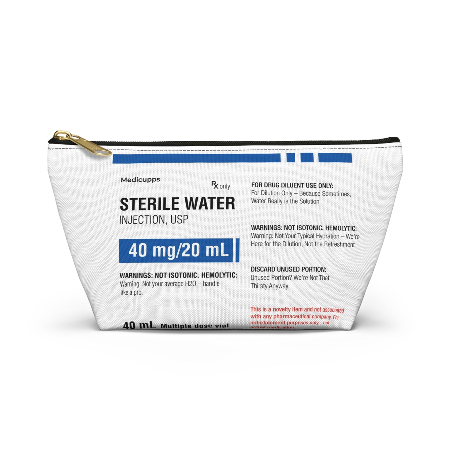 STERILE WATER Accessory Pouch w T-bottom