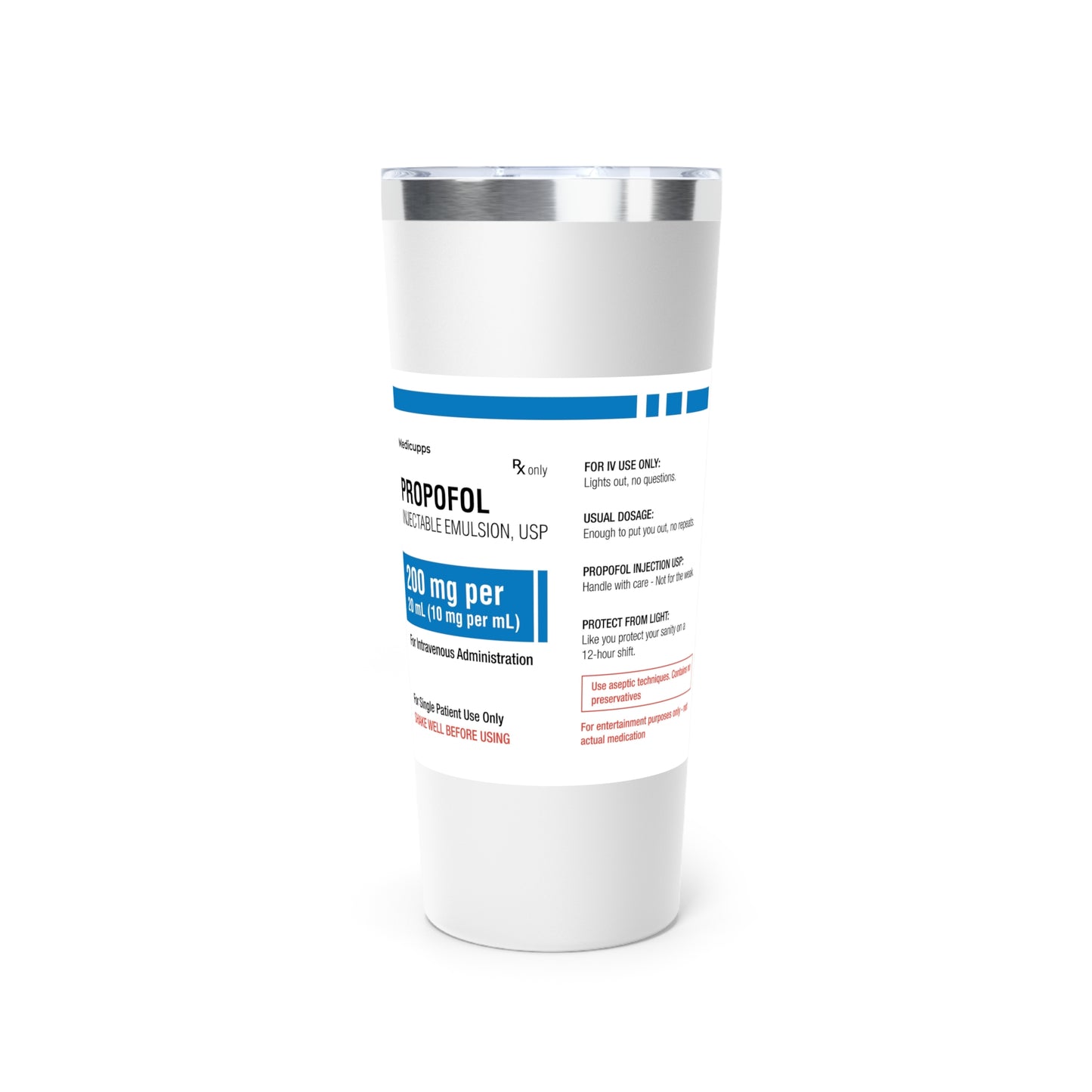 PROPOFOL Vacuum Insulated Tumbler, 22oz