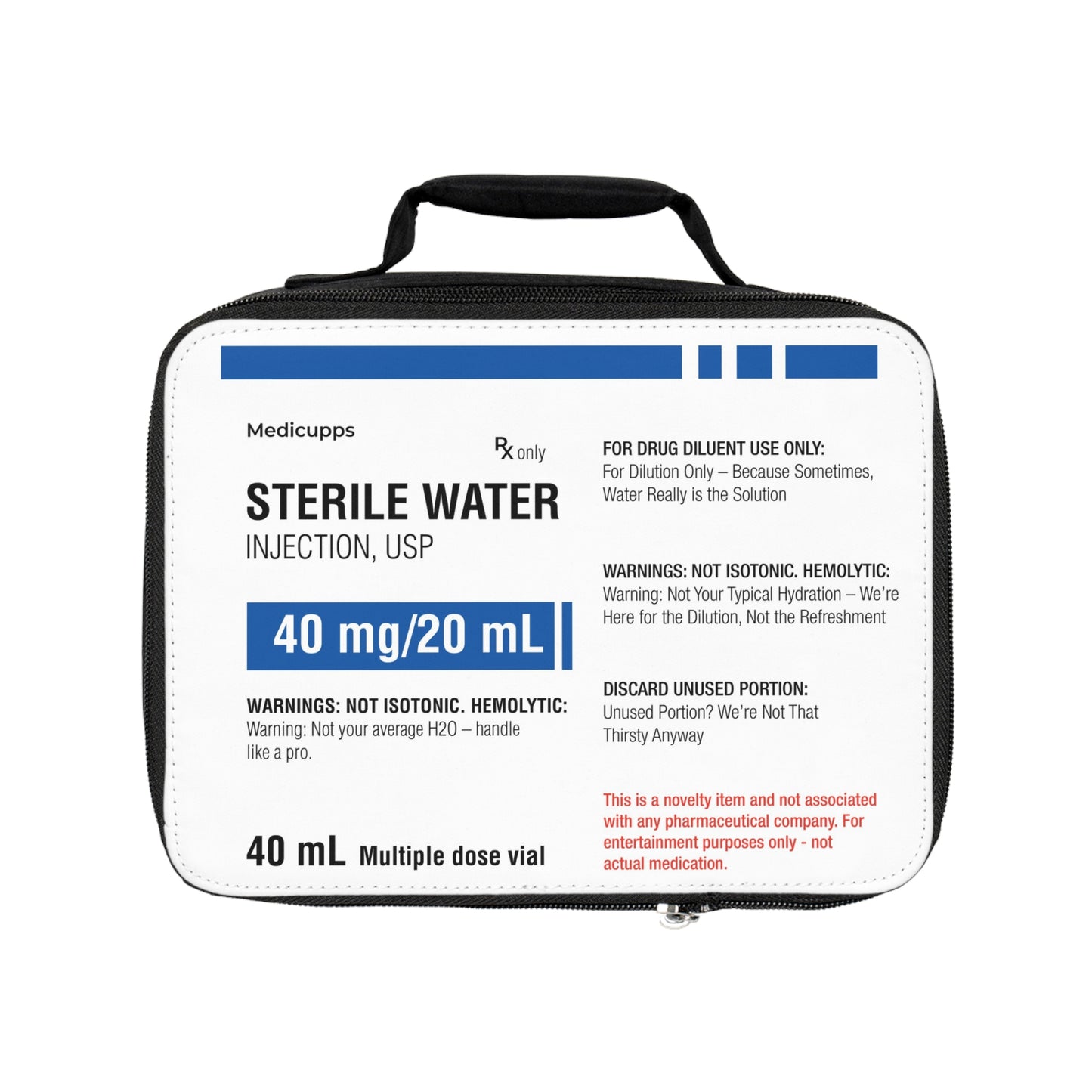 STERILE WATER Lunch Bag