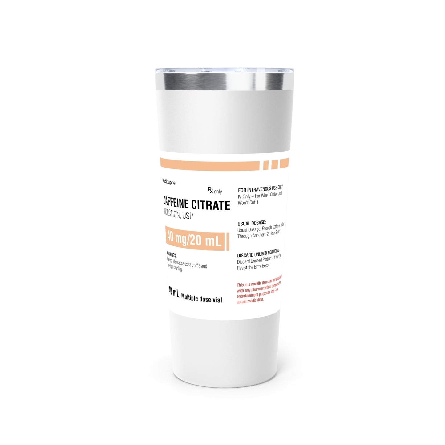 CAFFEINE CITRATE Vacuum Insulated Tumbler, 22oz