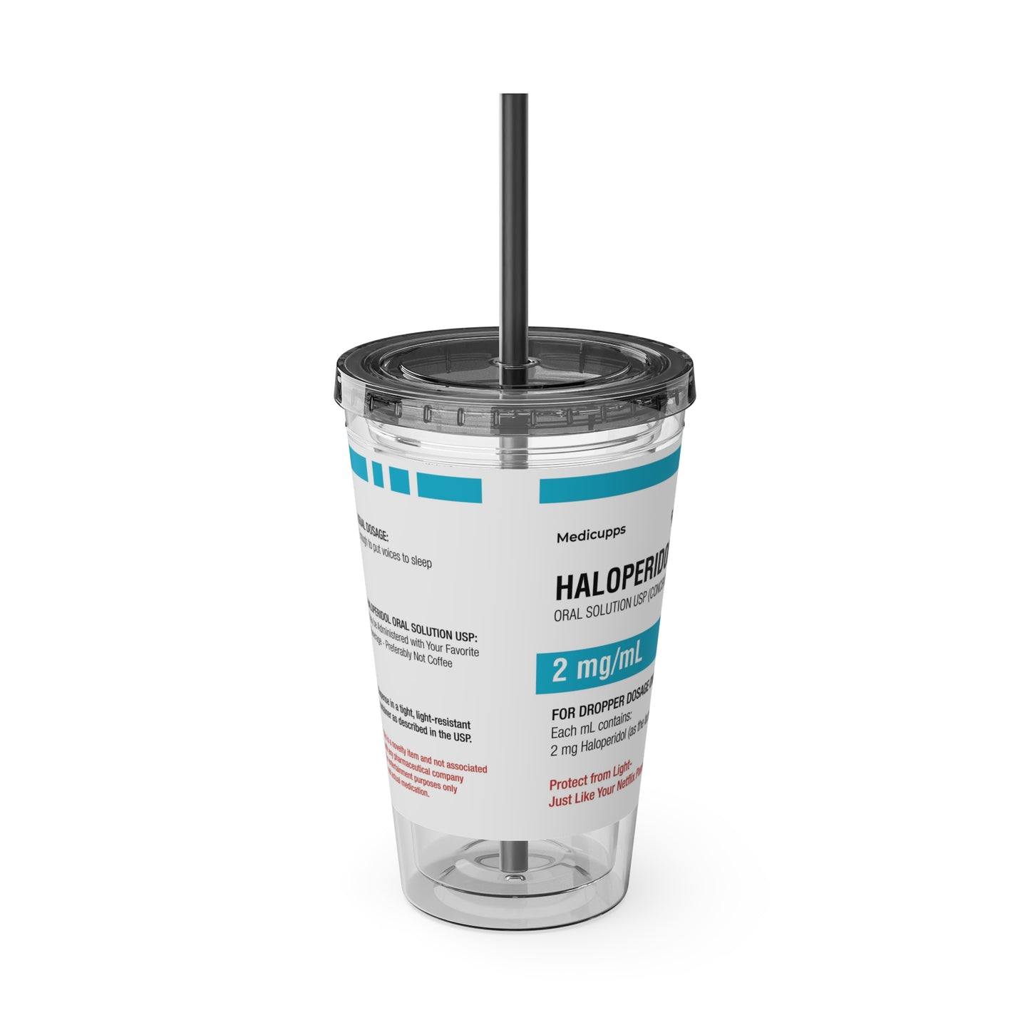 HALOPERIDOL Tumbler with Straw, 16oz
