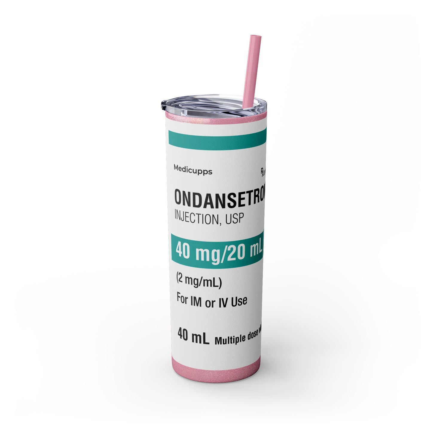 ONDANSETRON Skinny Tumbler with Straw, 20oz