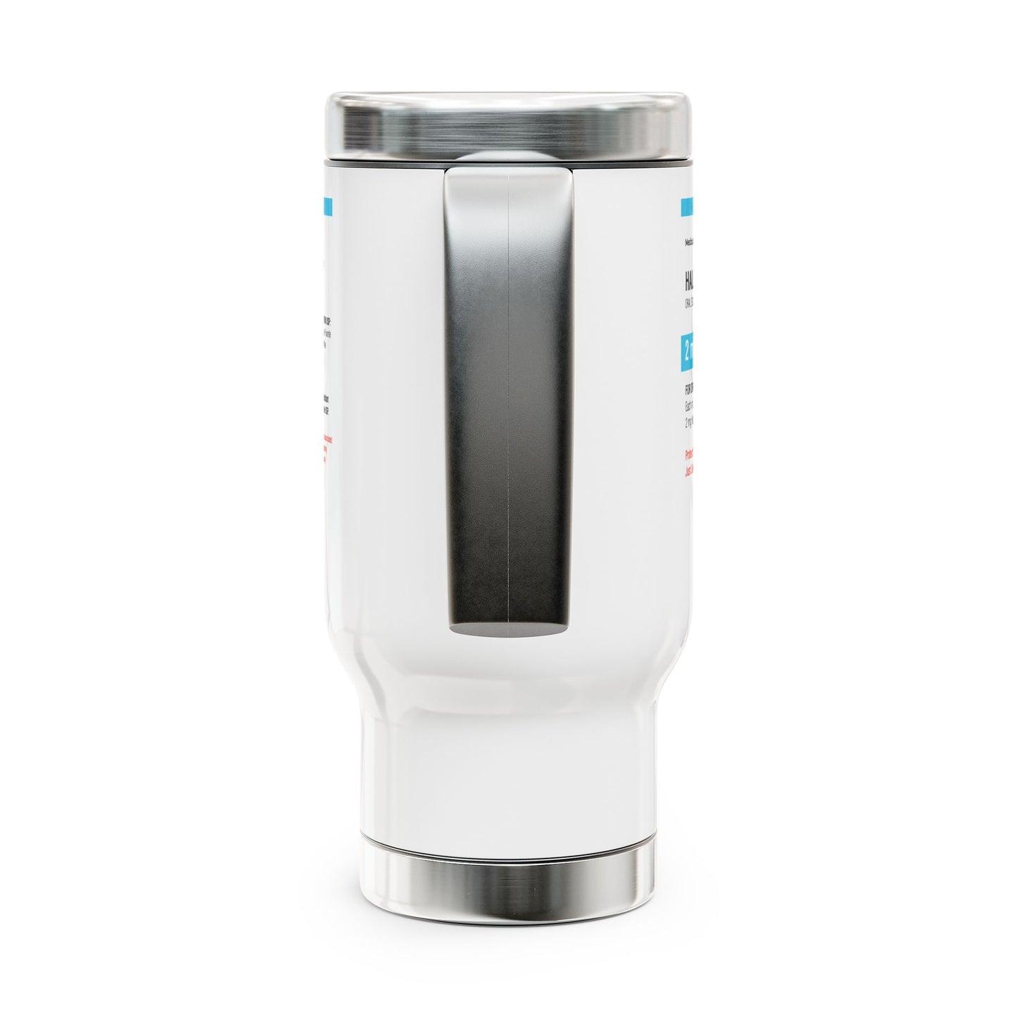 HALOPERIDOL Travel Mug with Handle, 14oz