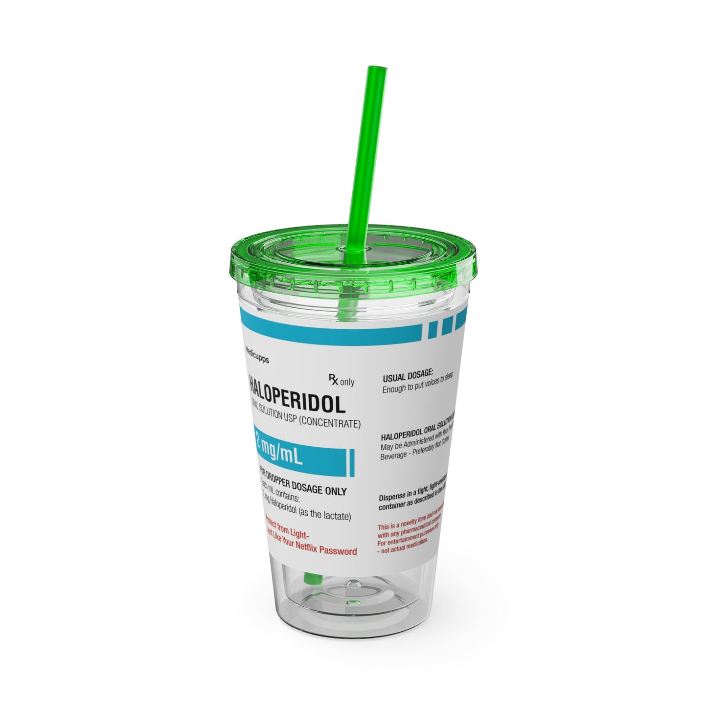 HALOPERIDOL Tumbler with Straw, 16oz
