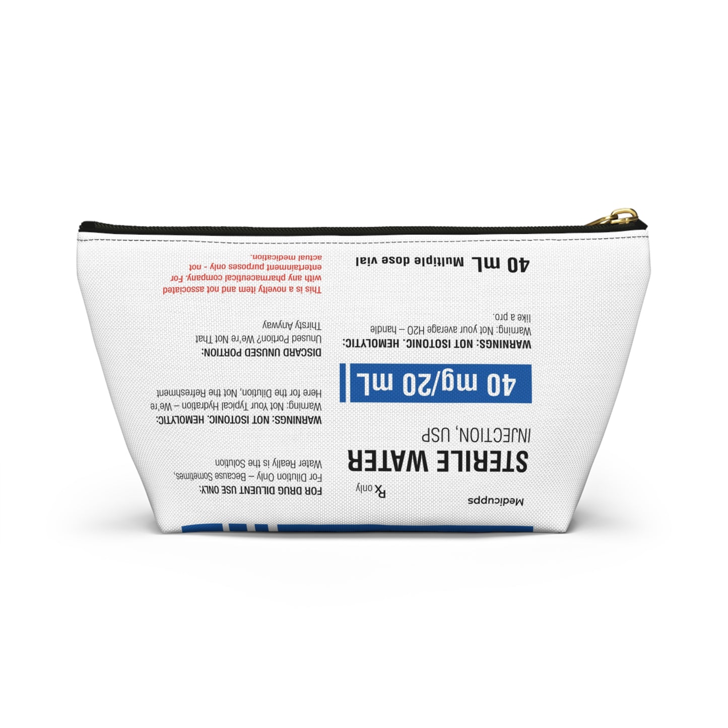 STERILE WATER Accessory Pouch w T-bottom