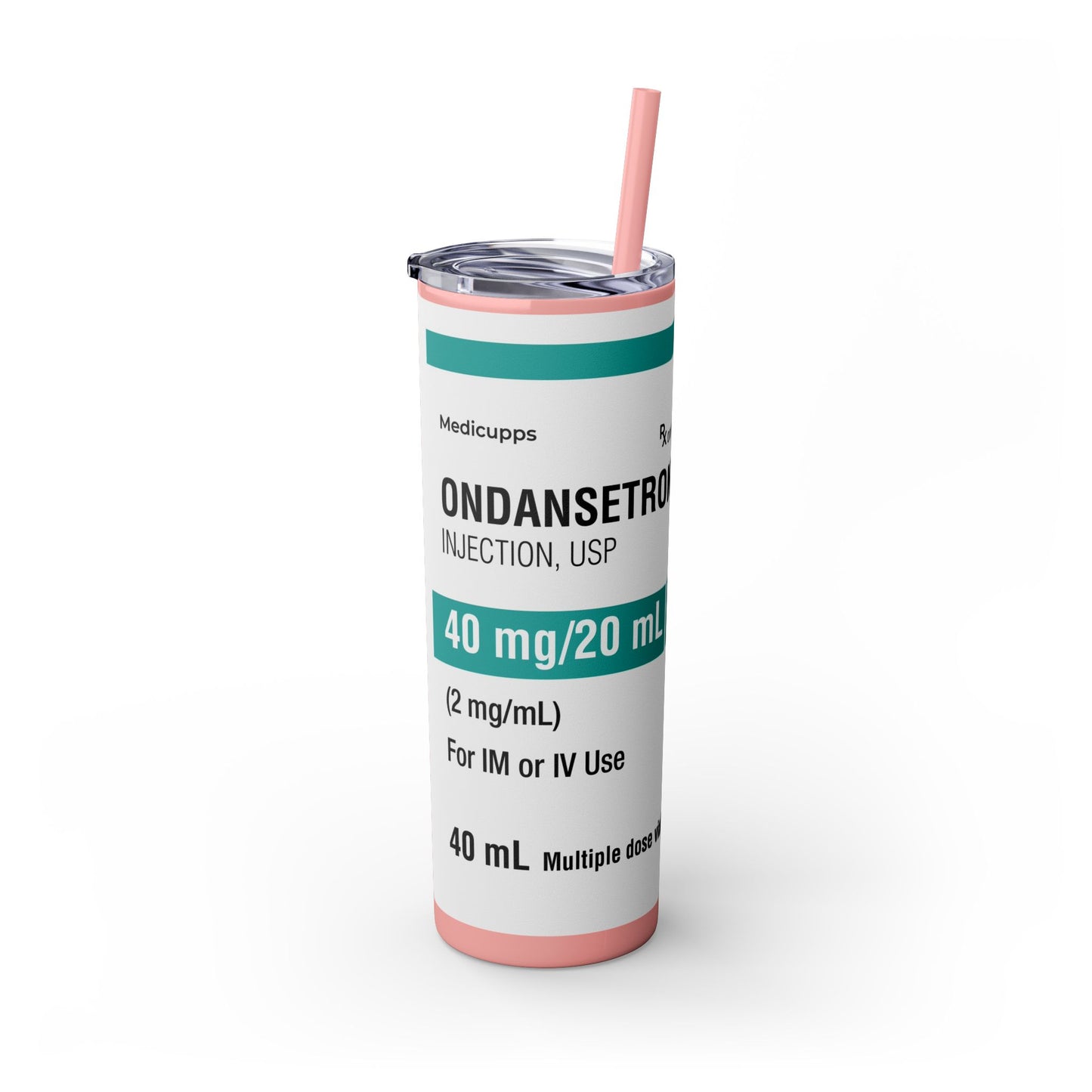 ONDANSETRON Skinny Tumbler with Straw, 20oz