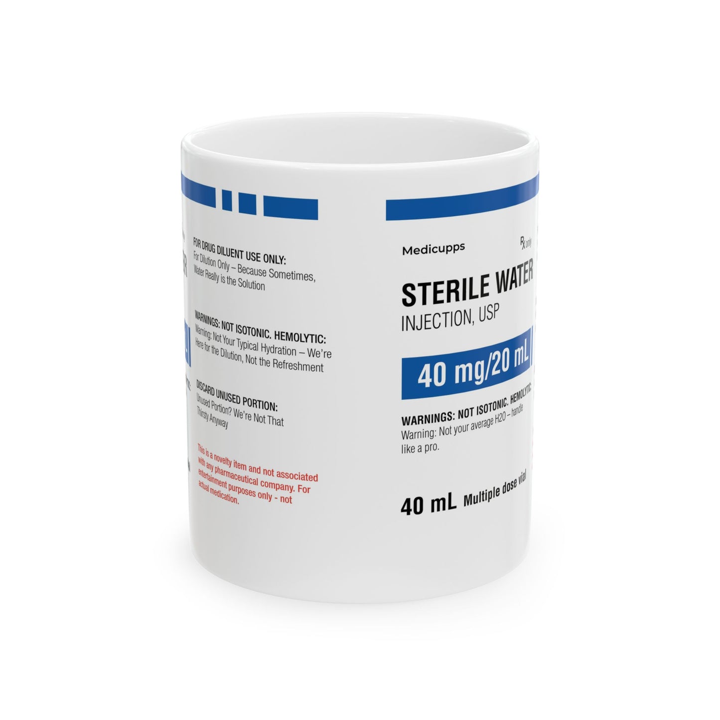 STERILE WATER Ceramic Mug, (11oz, 15oz)