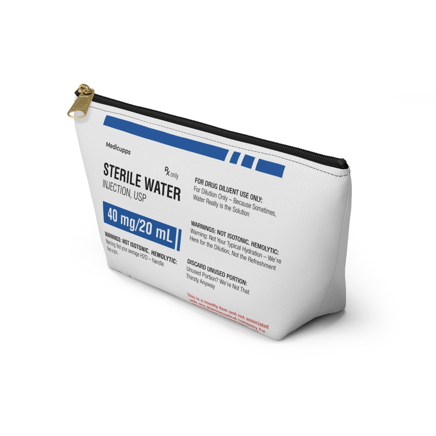 STERILE WATER Accessory Pouch w T-bottom