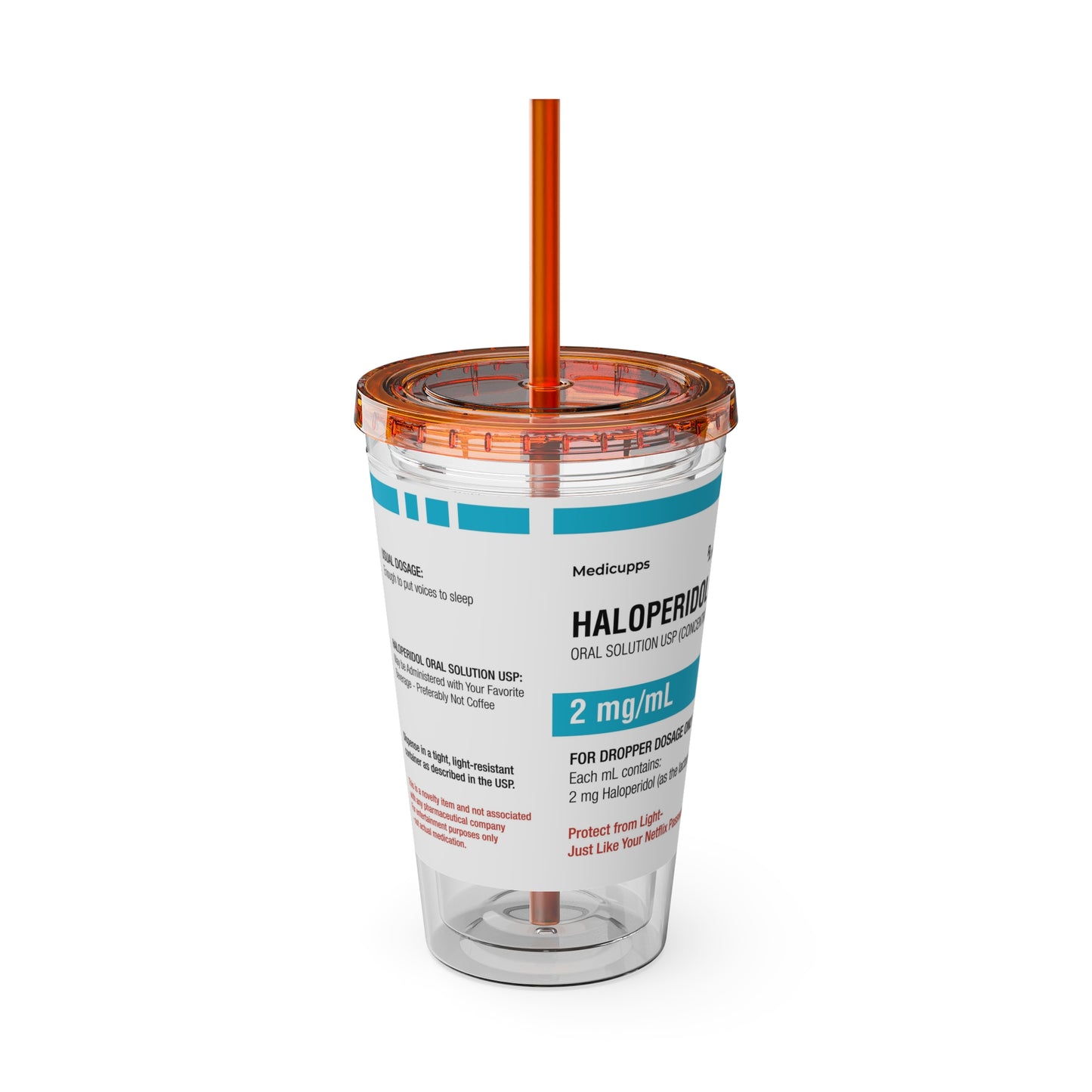 HALOPERIDOL Tumbler with Straw, 16oz