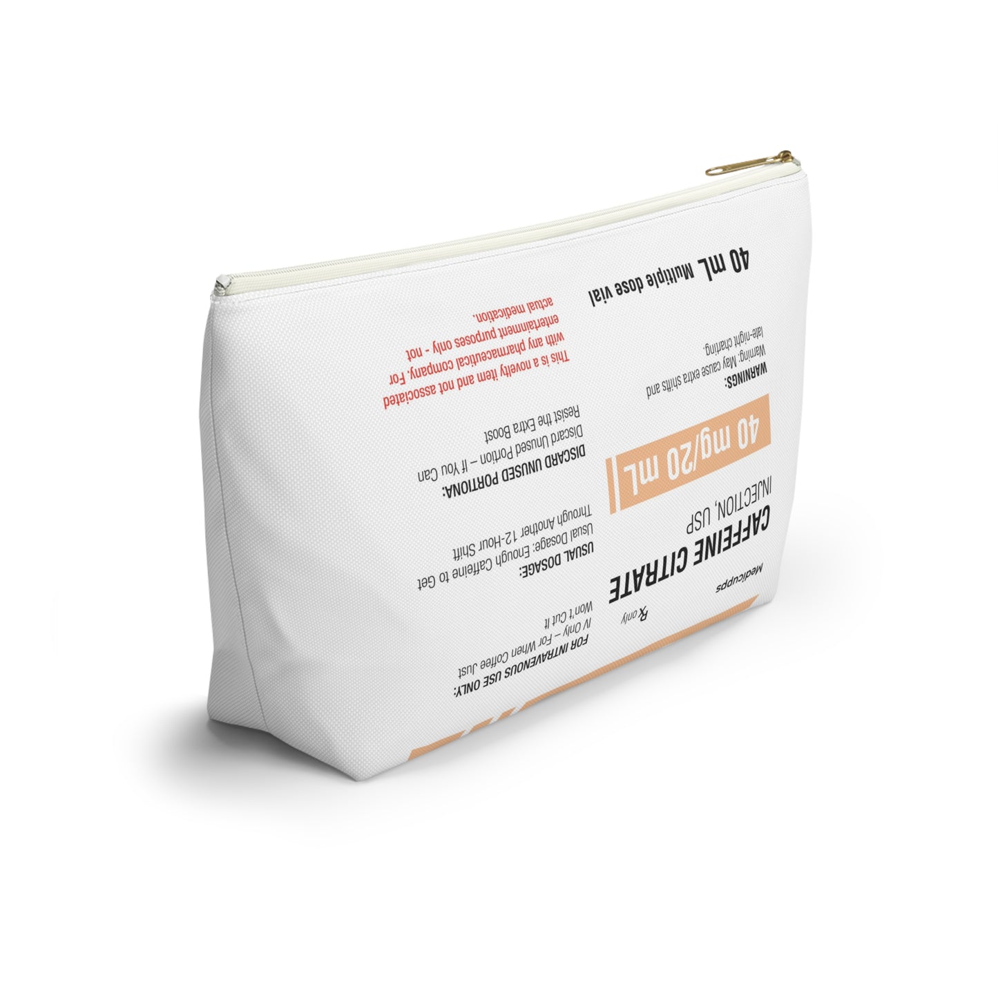 CAFFEINE Accessory Pouch w T-bottom