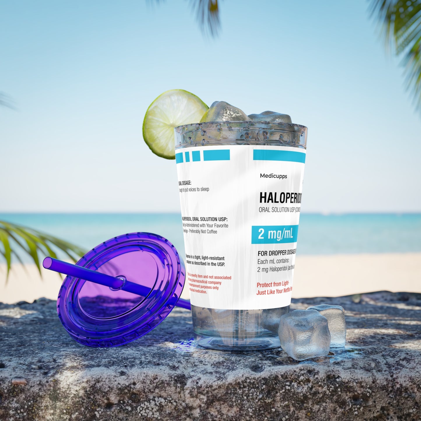 HALOPERIDOL Tumbler with Straw, 16oz