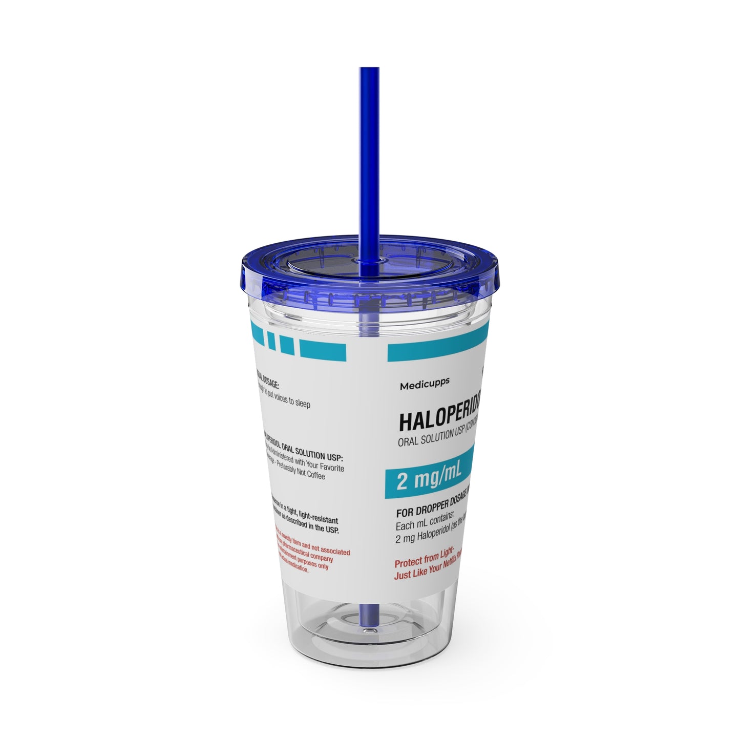 HALOPERIDOL Tumbler with Straw, 16oz