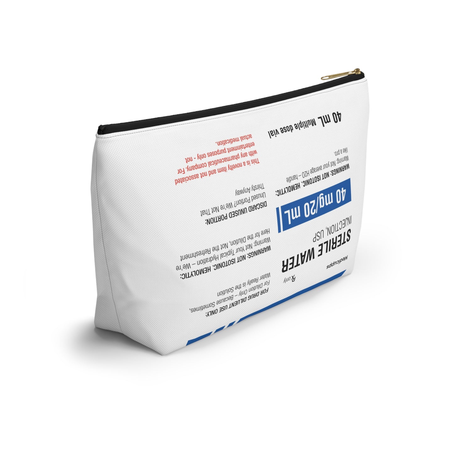 STERILE WATER Accessory Pouch w T-bottom