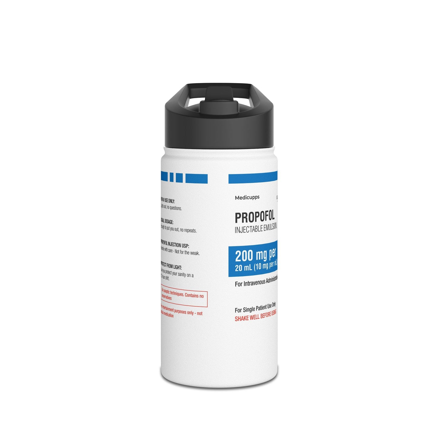 PROPOFOL Water Bottle, Standard Lid