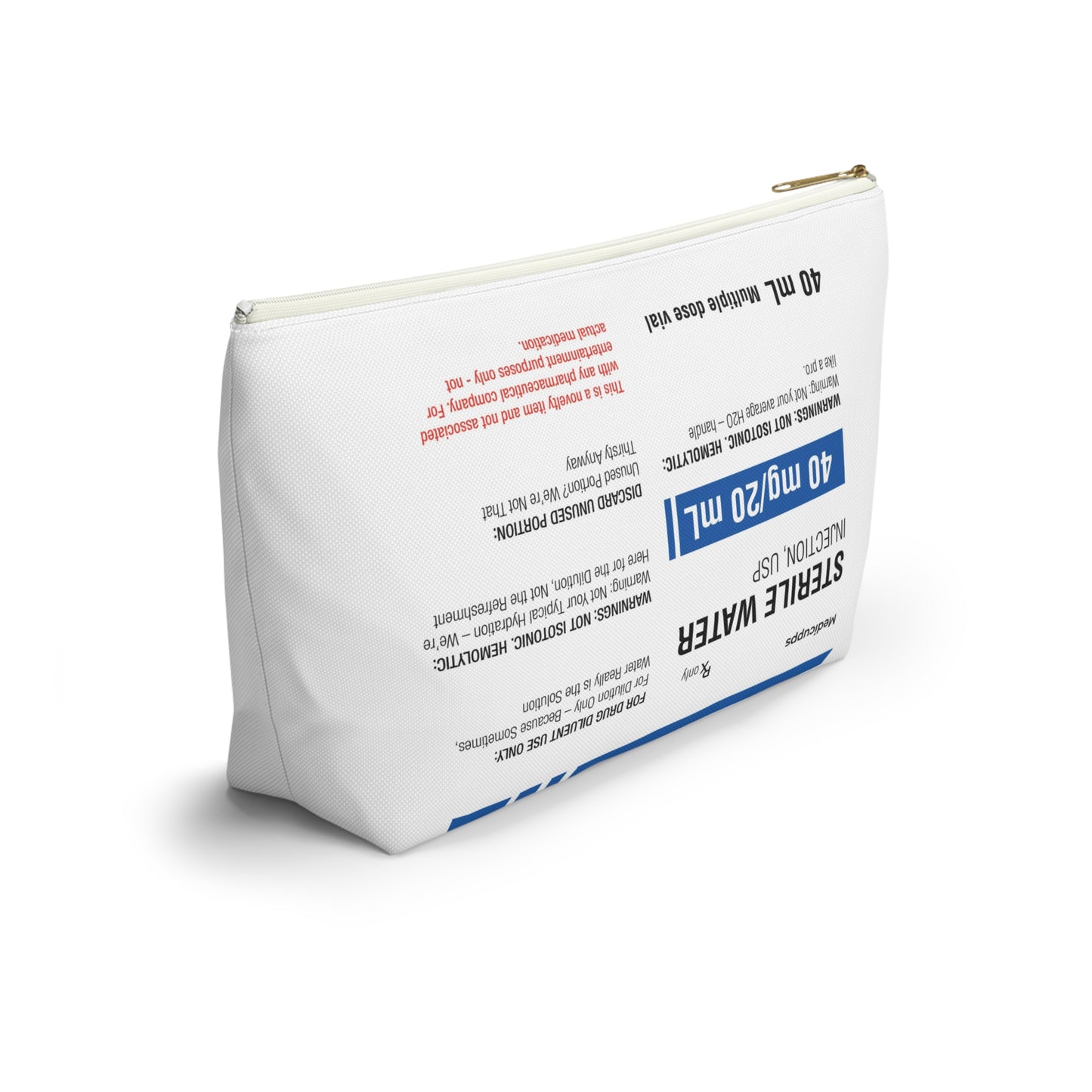 STERILE WATER Accessory Pouch w T-bottom