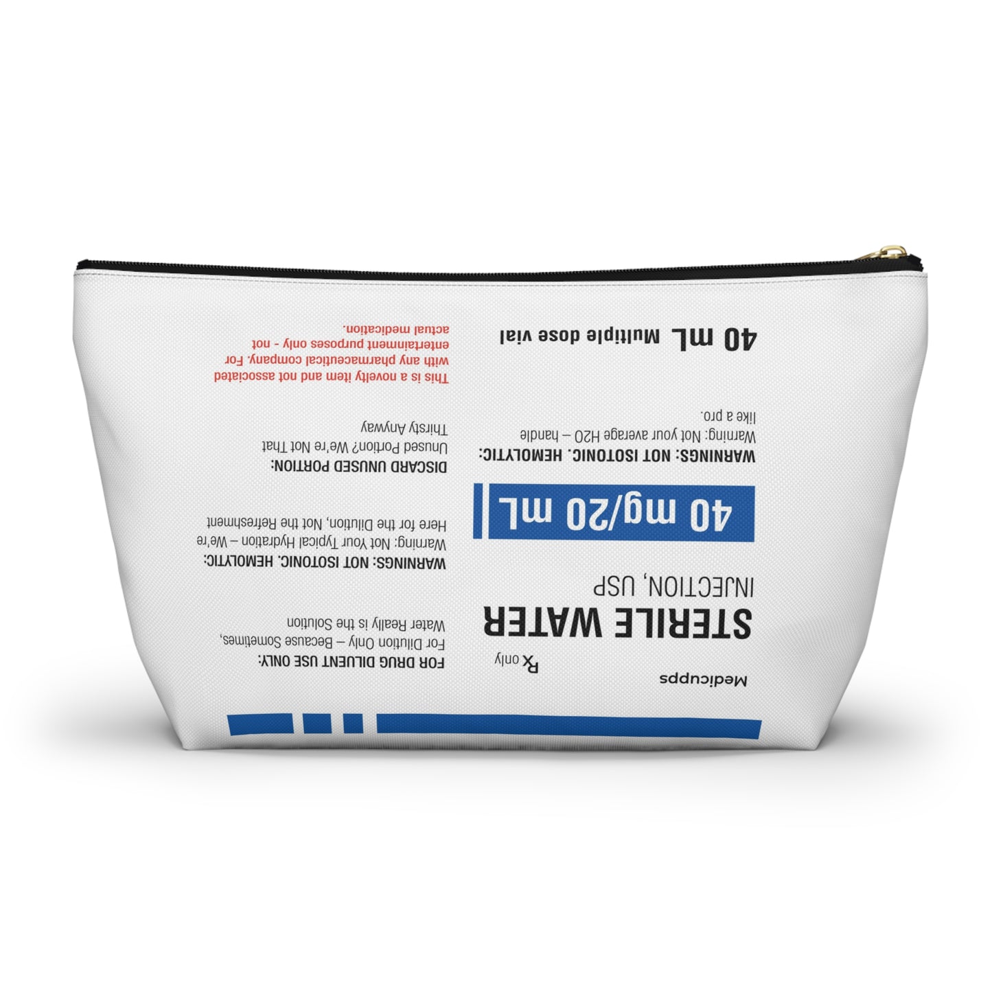 STERILE WATER Accessory Pouch w T-bottom