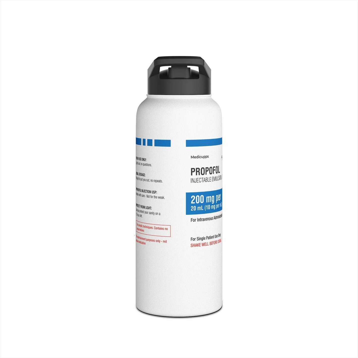PROPOFOL Water Bottle, Standard Lid