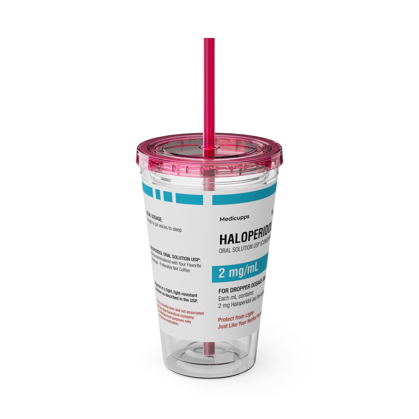 HALOPERIDOL Tumbler with Straw, 16oz