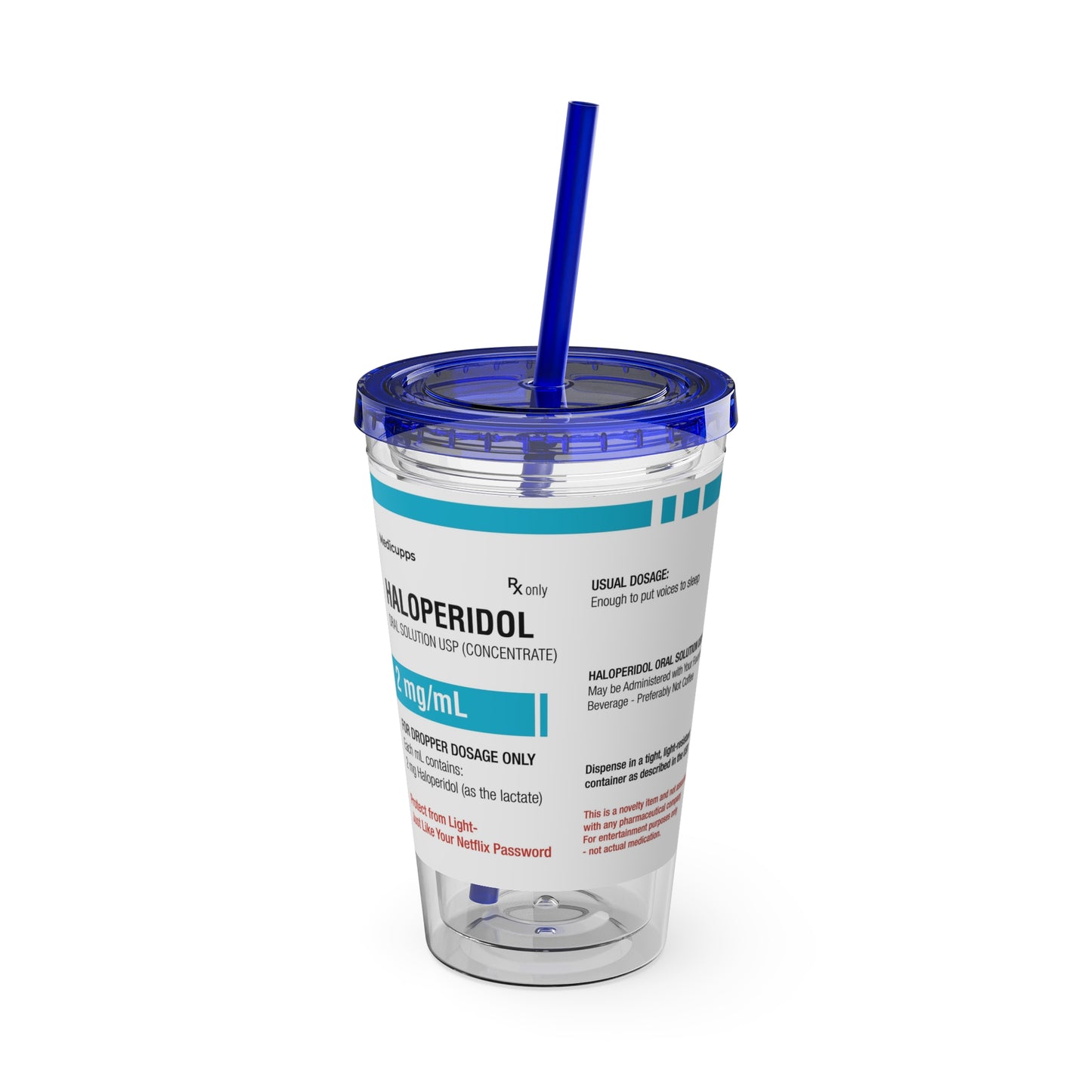 HALOPERIDOL Tumbler with Straw, 16oz