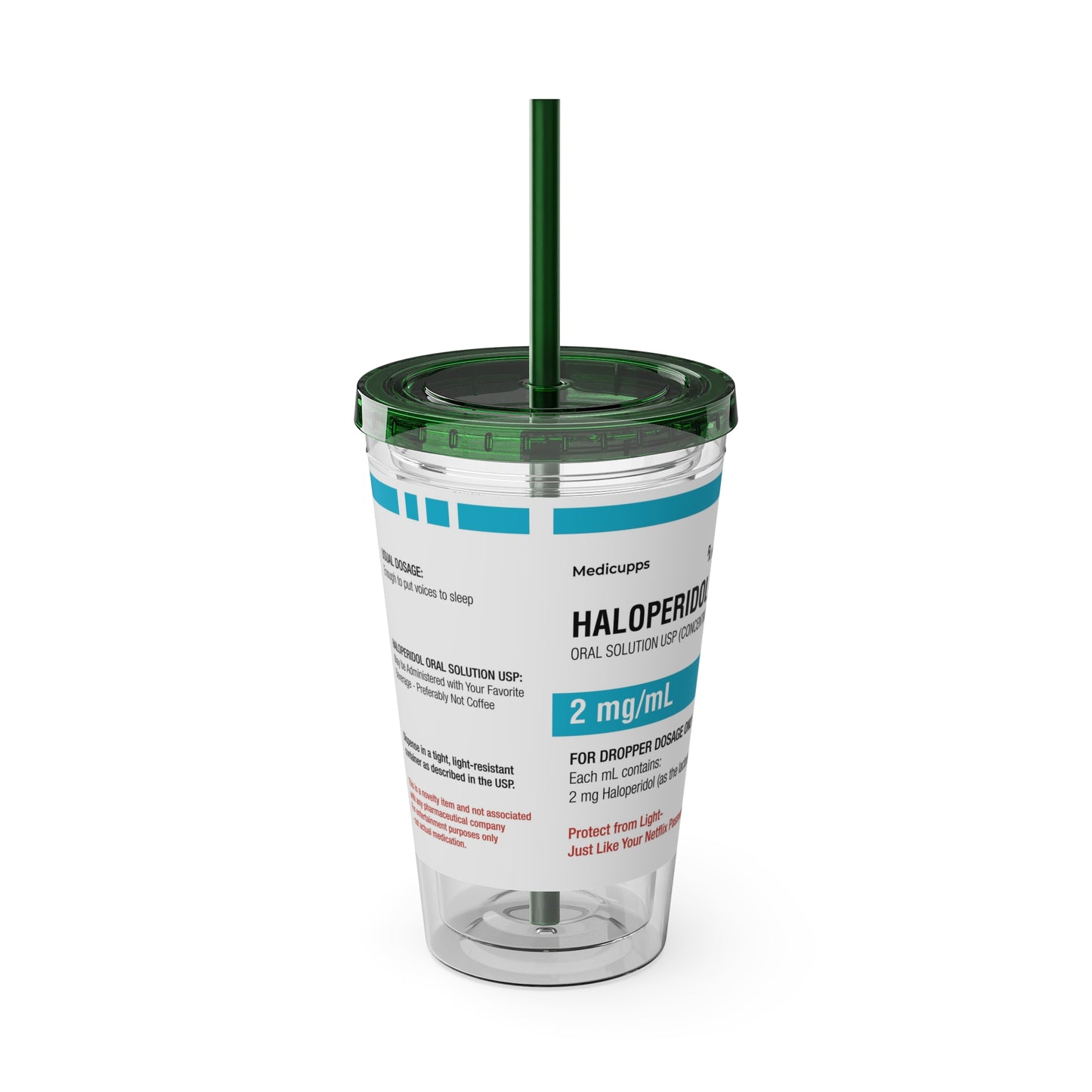 HALOPERIDOL Tumbler with Straw, 16oz