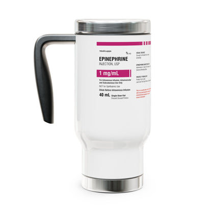 EPINEPHRINE Travel Mug with Handle, 14oz