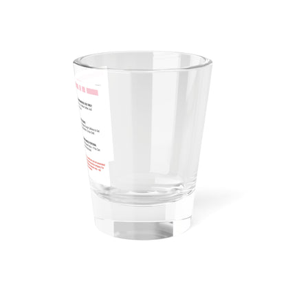 CAFFEINE CITRATE Shot Glass, 1.5oz