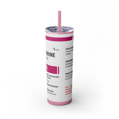 Skinny Tumbler with Straw, 20oz