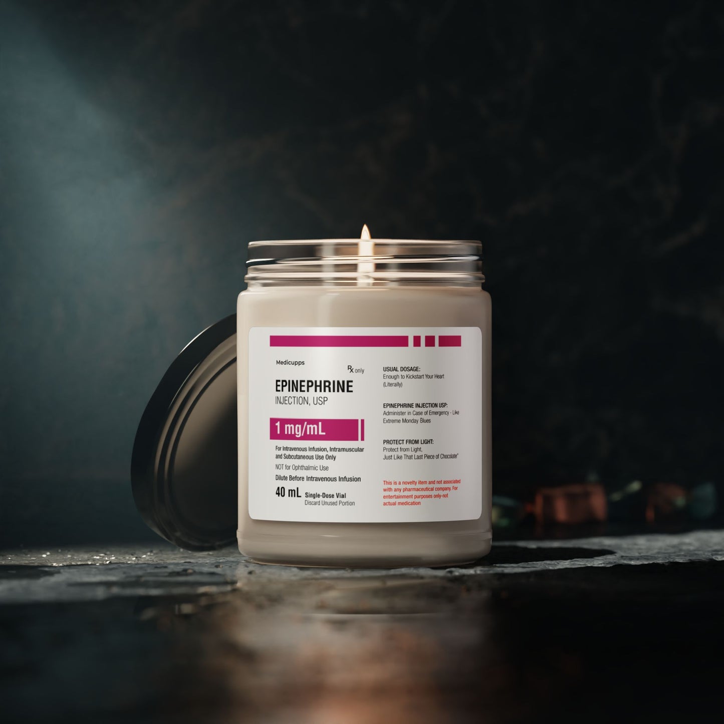EPINEPHRINE Scented Soy Candle, 9oz