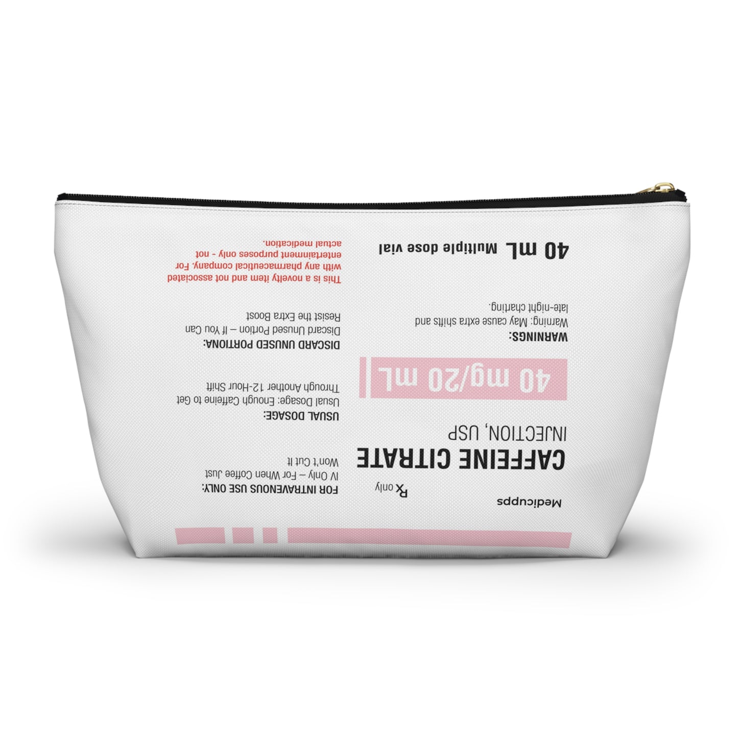 CAFFEINE CITRATE Accessory Pouch w T-bottom