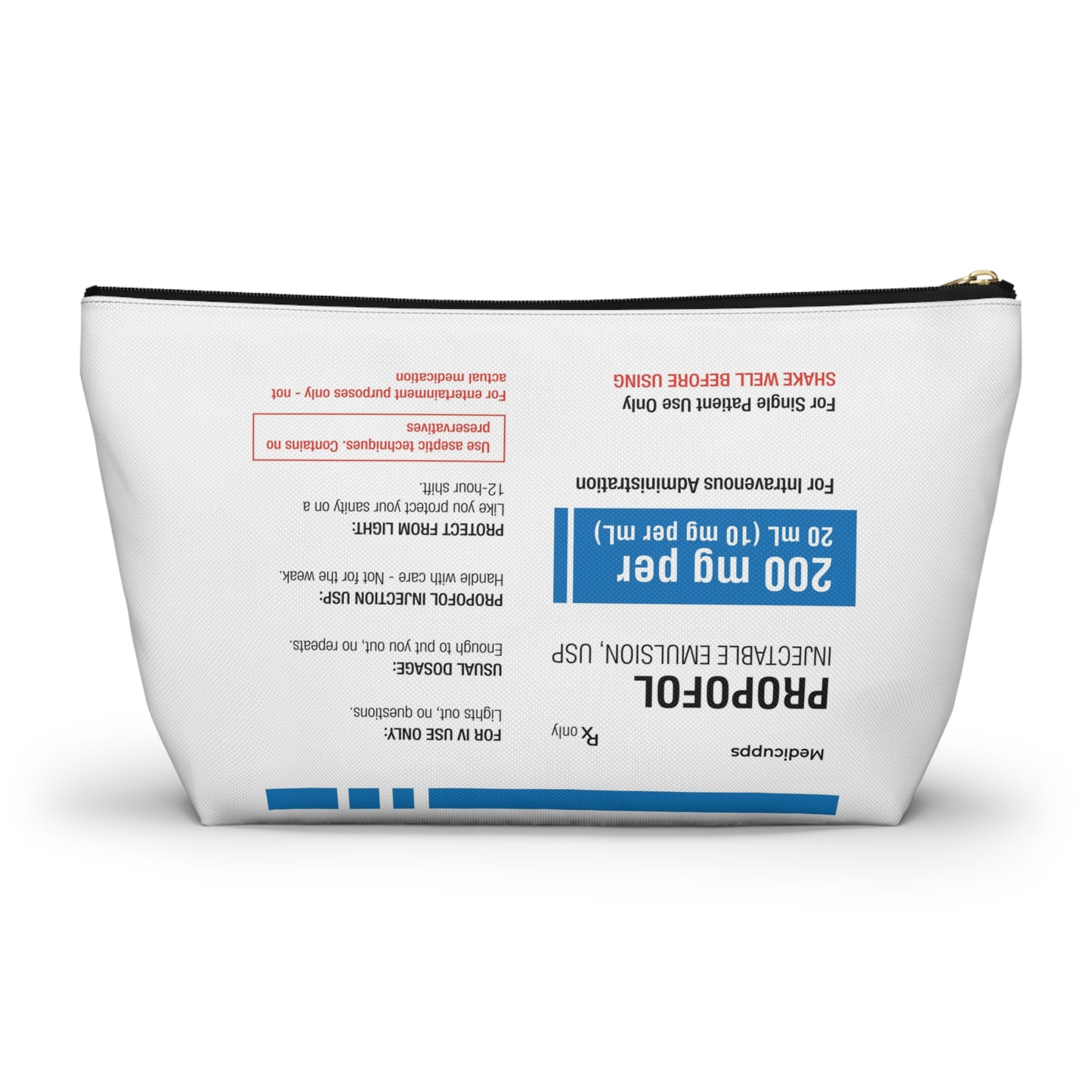 PROPOFOL Accessory Pouch w T-bottom