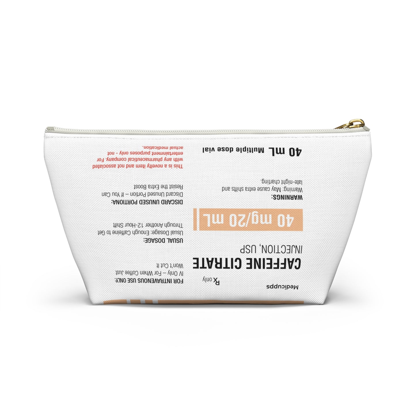 CAFFEINE Accessory Pouch w T-bottom