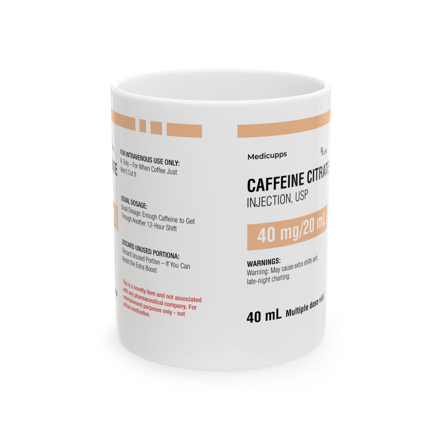 CAFFEINE CITRATE Ceramic Mug, (11oz, 15oz)