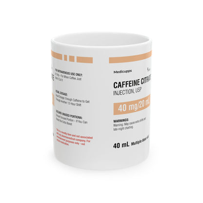 CAFFEINE CITRATE Ceramic Mug, (11oz, 15oz)