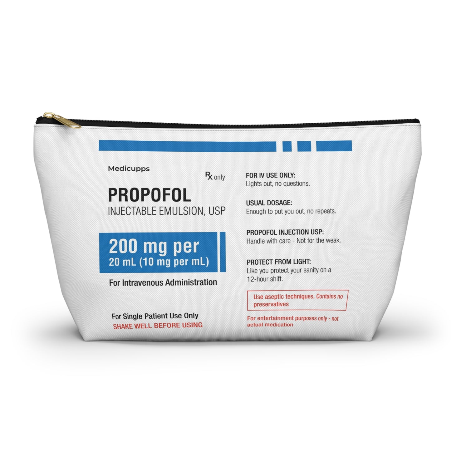 PROPOFOL Accessory Pouch w T-bottom