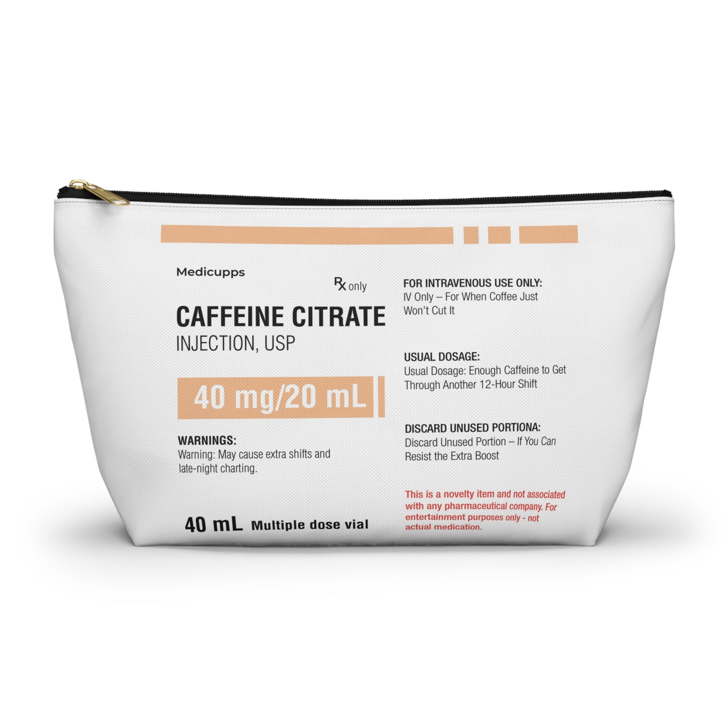 CAFFEINE Accessory Pouch w T-bottom