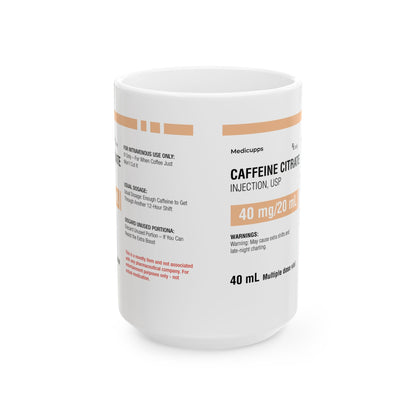 CAFFEINE CITRATE Ceramic Mug, (11oz, 15oz)