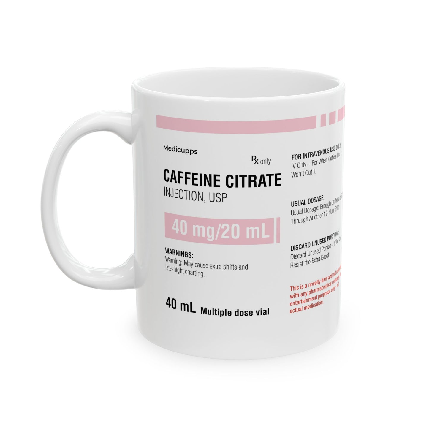 CAFFEINE CITRATE Ceramic Mug, (11oz, 15oz)